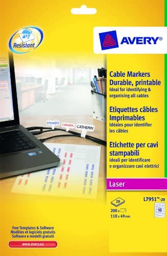 Cable Markers 49 x 110 mm - Al Masam Stationery LLC Main image