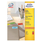 Coloured labels 70 x 37 mm Red - Al Masam Stationery LLC
