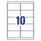 Crystal Clear labels 96 x 50.8 mm - Al Masam Stationery LLC