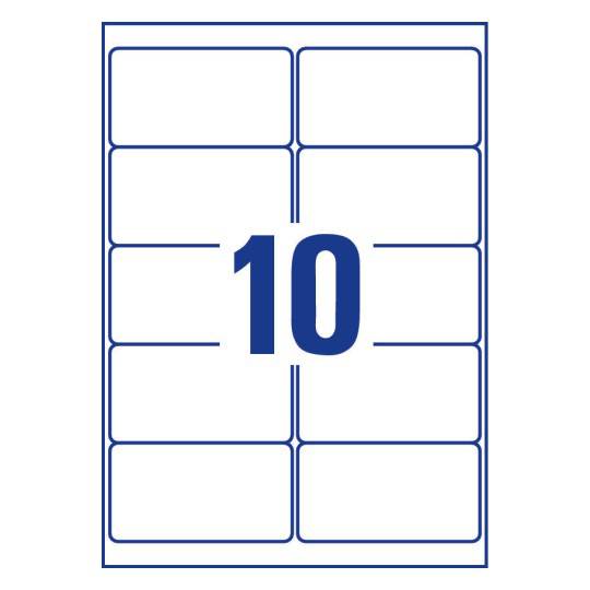 Crystal Clear labels 96 x 50.8 mm - Al Masam Stationery LLC