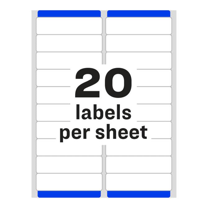 4 Inch Label Easy Peel Address Labels 1 Inch x 4 Inch for Laser Printers – Al Masam ...