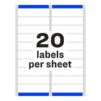 Easy Peel Address Labels 1 Inch x 4 Inch for Laser Printers - Al Masam Stationery LLC