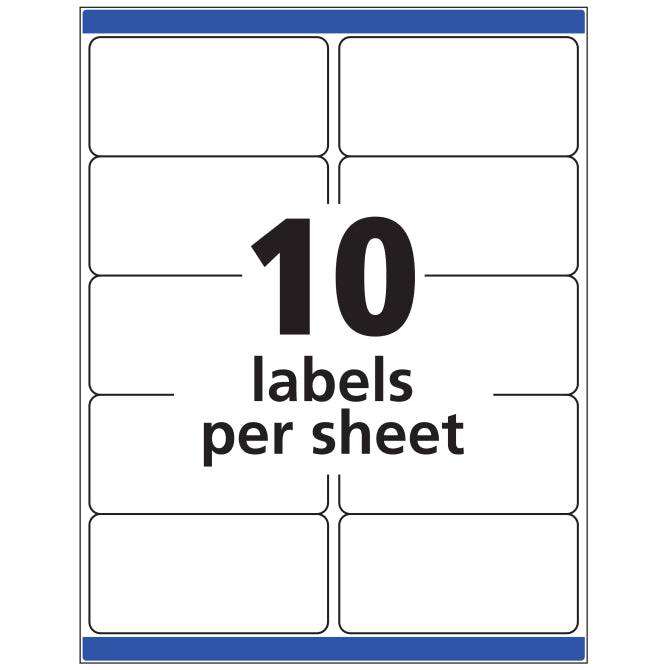 Easy Peel Address Labels Permanent Adhesive 1 Inch x 2-5/8 Inch for Laser Printers Secondary image