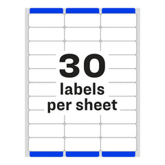 Easy Peel® Address Labels, Sure Feed™ Technology, Permanent Adhesive, 1" x 2-5/8" for Laser Printers - Al Masam Stationery LLC