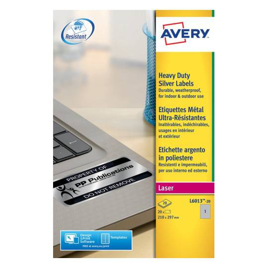 Heavy duty labels 210 x 297 mm - Al Masam Stationery LLC Main image