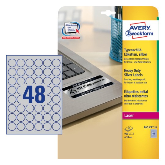 Heavy Duty Labels 30 mm - Al Masam Stationery LLC