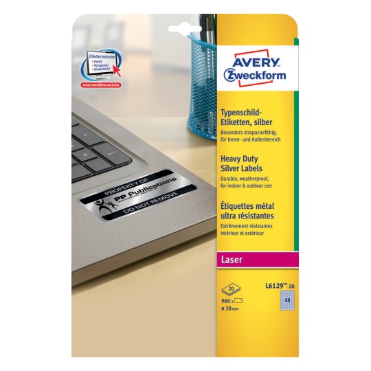Heavy Duty Labels 30 mm - Al Masam Stationery LLC Main image