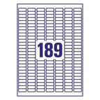 Heavy duty labels25.4 x 10 mm, B/W Laser, hard-wearing - Al Masam Stationery LLC