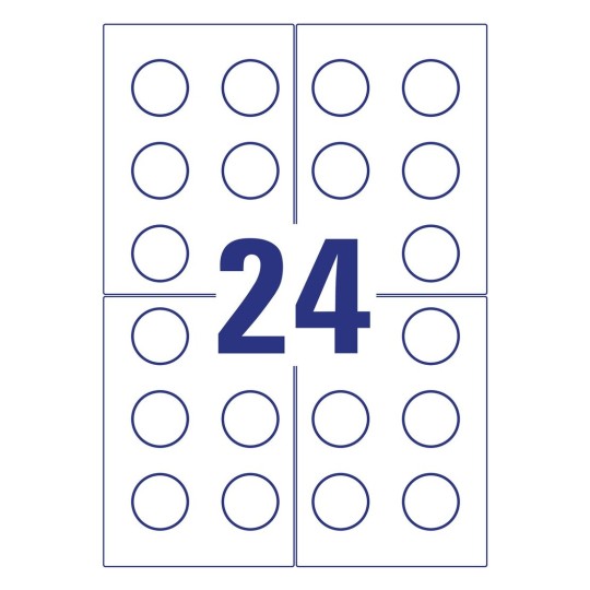 Avery Inspection plates 30 mm - (L7802-10) - Al Masam Stationery LLC