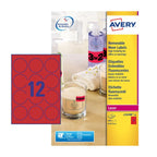 Labels in special Colours 63.5 mm Neon Red - Al Masam Stationery LLC