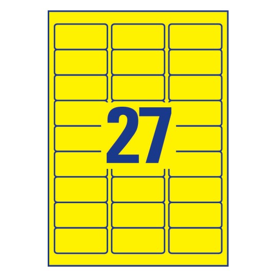 Labels in special Colours 63.5 x 29.6 mm - Al Masam Stationery LLC