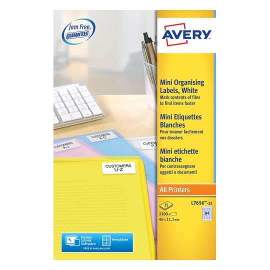 Mini Organizing Labels 46 x 11.1 mm - Al Masam Stationery LLC Main image