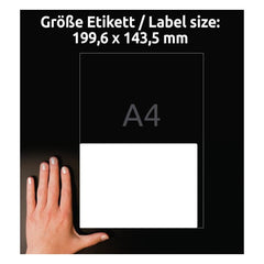 Multipurpose General Use Labels 199.6 x 143.5 mm - Al Masam Stationery LLC