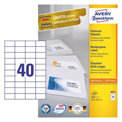 Multipurpose General Use Labels with Ultra Grip 52.5 x 29.7 mm A4 - Al Masam Stationery LLC