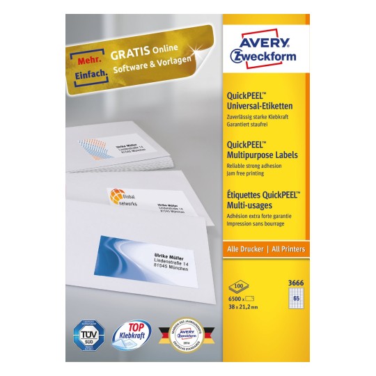 Multipurpose General Use Labels with Ultra Grip A4 - Al Masam Stationery LLC