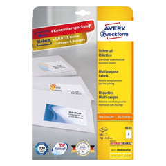 Multipurpose General-use Labels with ultragrip, 105 x 148 mm, Inkjet, Colour Laser, B/W Laser, Copier, A4 - Al Masam Stationery LLC