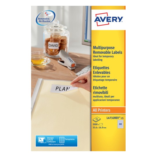 Multipurpose General-use Labels35.6 x 16.9 mm - Al Masam Stationery LLC Main image