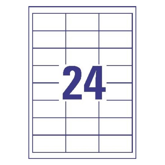 Multipurpose General-use Labelswith ultragrip, 64.6 x 33.8 mm, Colour Laser, Inkjet, Copier, B/W Laser, A4 - Al Masam Stationery LLC