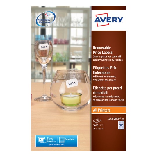Price Labels 26 x 16 mm - Al Masam Stationery LLC Main image