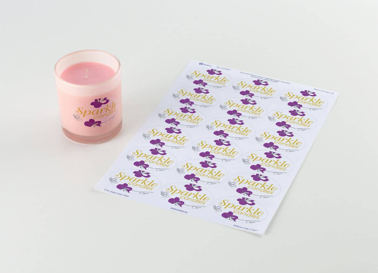 Printable Clear Glossy Oval Labels for Inkjet Printers Secondary image