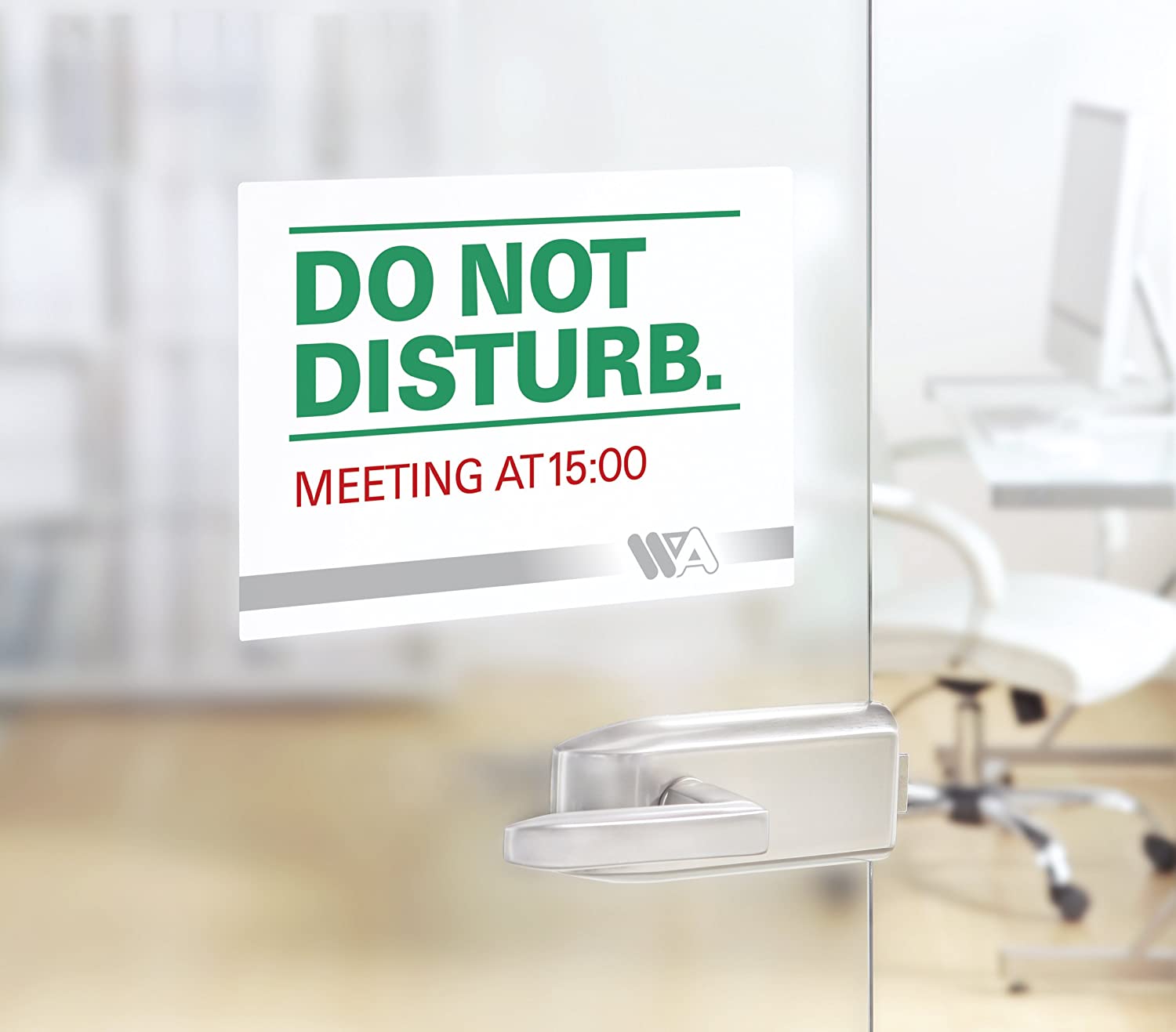 Repositional Adhesive-Free Self-Cling Signs for Laser Printers 190 x 135 mm, 2 Labels Per A4 Sheet, 10 Sheets) - White Secondary image