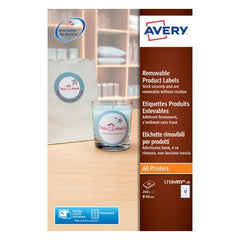 Round Product Labels60 mm, All printer types, removable - Al Masam Stationery LLC