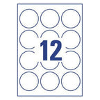 Round Product Labels60 mm, All printer types, removable - Al Masam Stationery LLC