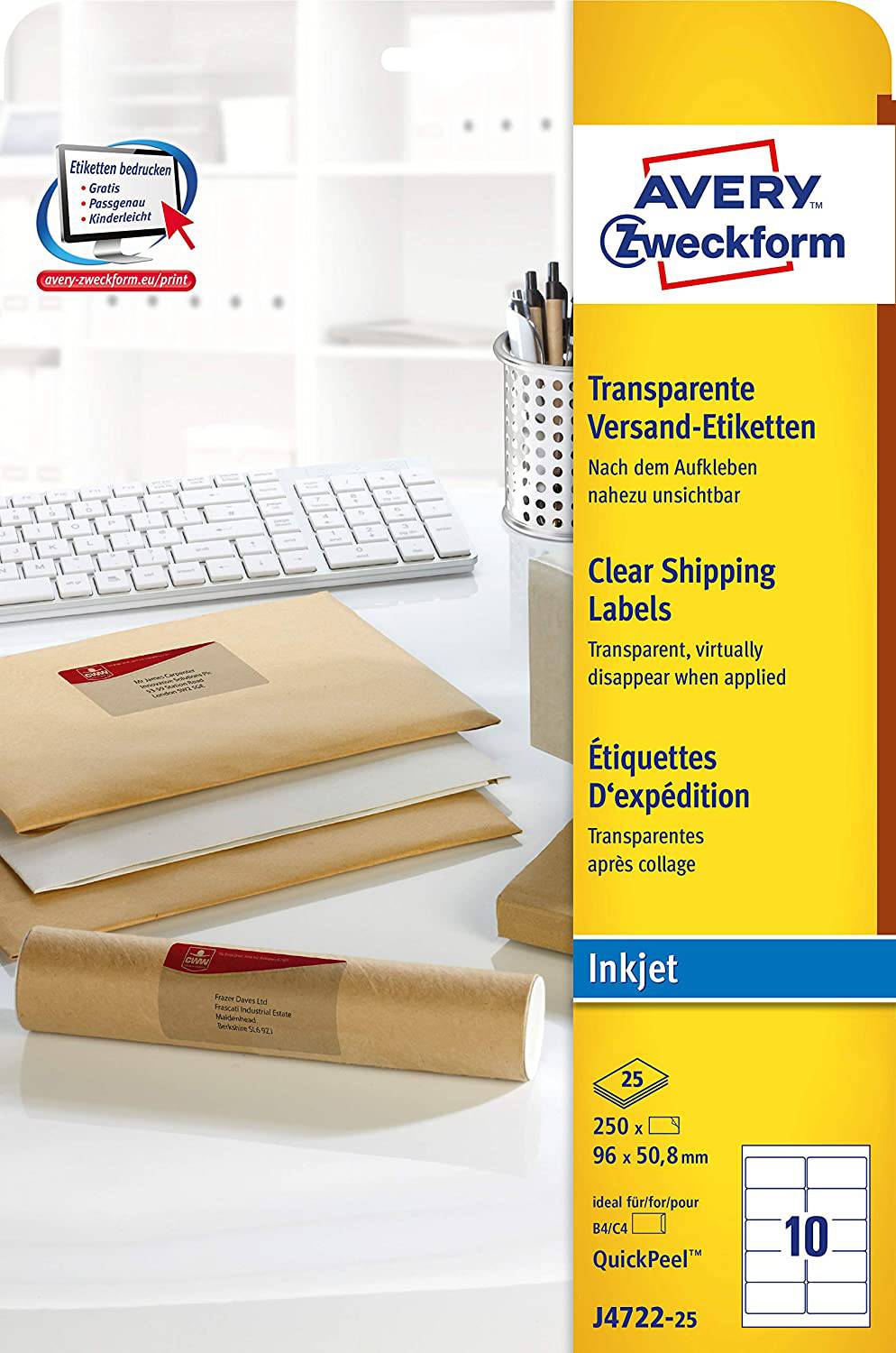 Shipping labels 96 x 50.8 mm - Al Masam Stationery LLC Main image