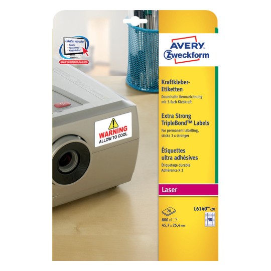 TripleBond Labels 45.7 x 25.4 mm - Al Masam Stationery LLC Main image