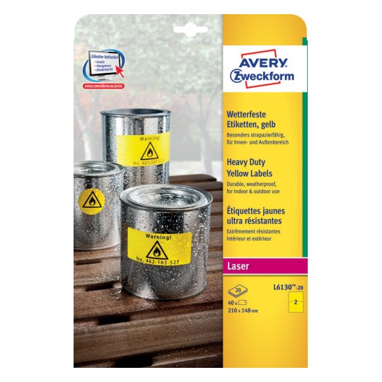 Weatherproof Film Labels 210 x 148 mm Secondary image