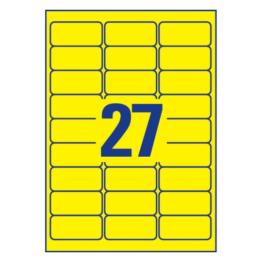 Weatherproof Film Labels 63.5 x 29.6 mm - Al Masam Stationery LLC