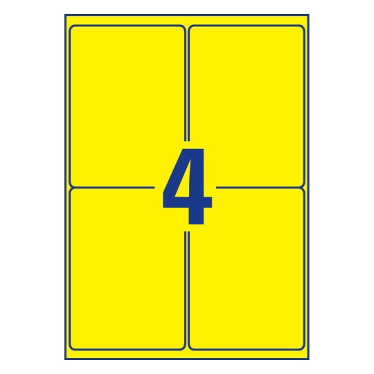 Avery Weatherproof Film Labels 99.1 x 139 mm - L6127-20 - Al Masam Stationery LLC