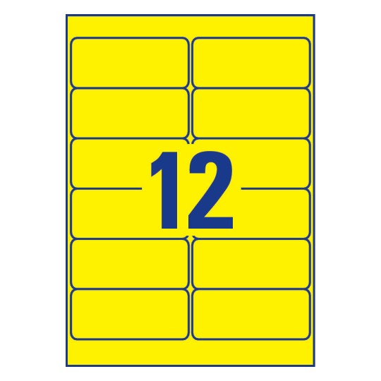 Weatherproof Film Labels 99.1 x 42.3 MM - Al Masam Stationery LLC