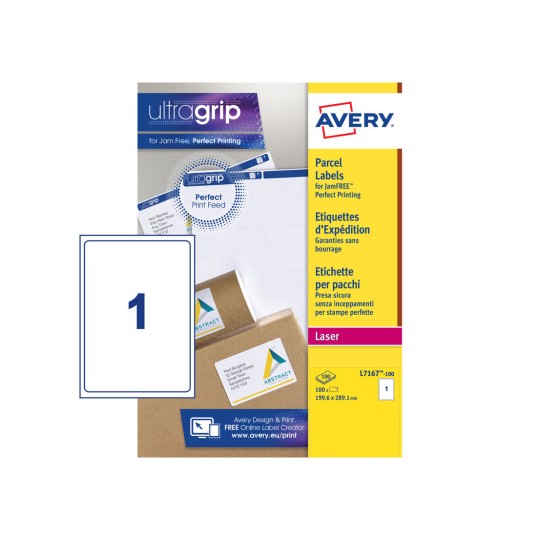 Mailing labels199.6 x 289.1 mm, Colour Laser, B/W Laser - Al Masam Stationery LLC