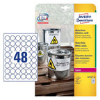 Weatherproof film labels 30 mm - Al Masam Stationery LLC