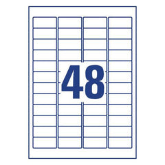 Weatherproof film labels 45.7 x 21.2 mm - Al Masam Stationery LLC