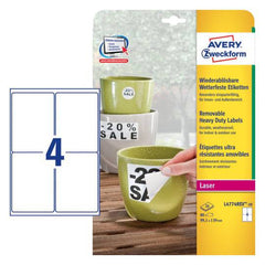 Avery Weatherproof film labels 99.1 x 139 mm - (L4774REV-20) - Al Masam Stationery LLC