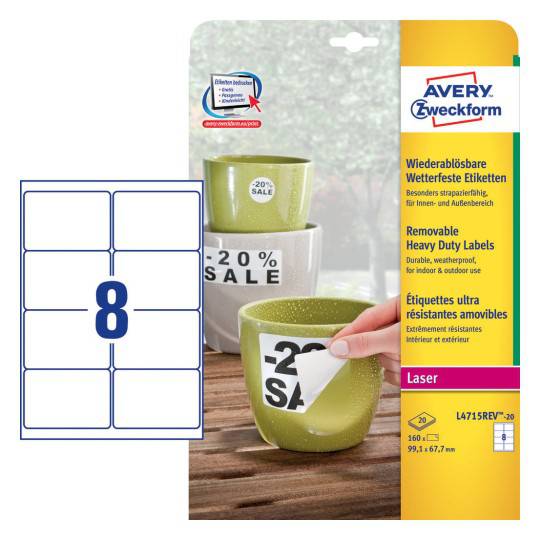 Weatherproof film labels 99.1 x 67.7 mm Secondary image