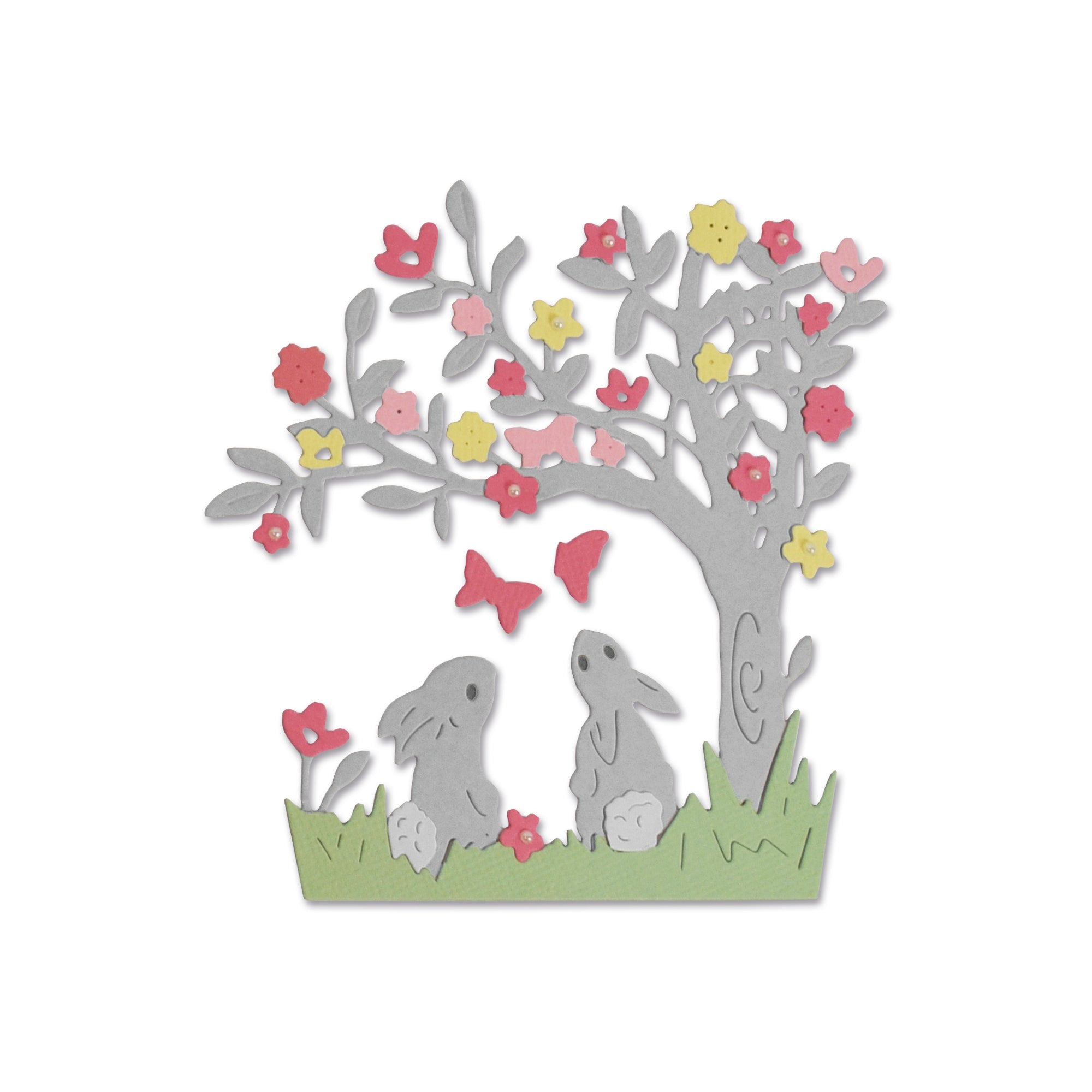 Thinlits Die Set 3Pk Bunny Scene By Olivia Rose - SIZ 663320 - Al Masam Stationery LLC Main image