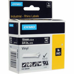 Dymo RH TP 19mm White/black Vinyl - Al Masam Stationery LLC