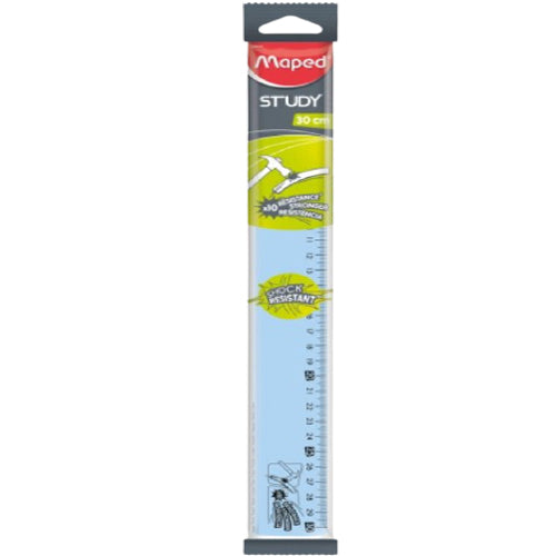 Maped Ruler 30cm Study Shock Resistance - Al Masam Stationery LLC