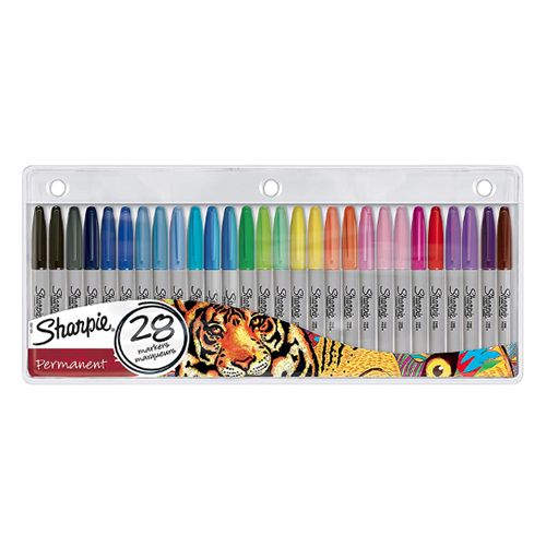 Sharpie Fine Point Permanent Marker Assorted 28 Pieces - Al Masam Stationery LLC Main image