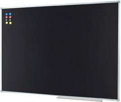 Bi-Office Black Chalk Board 90x120cm Aluminium Frame - Al Masam Stationery LLC