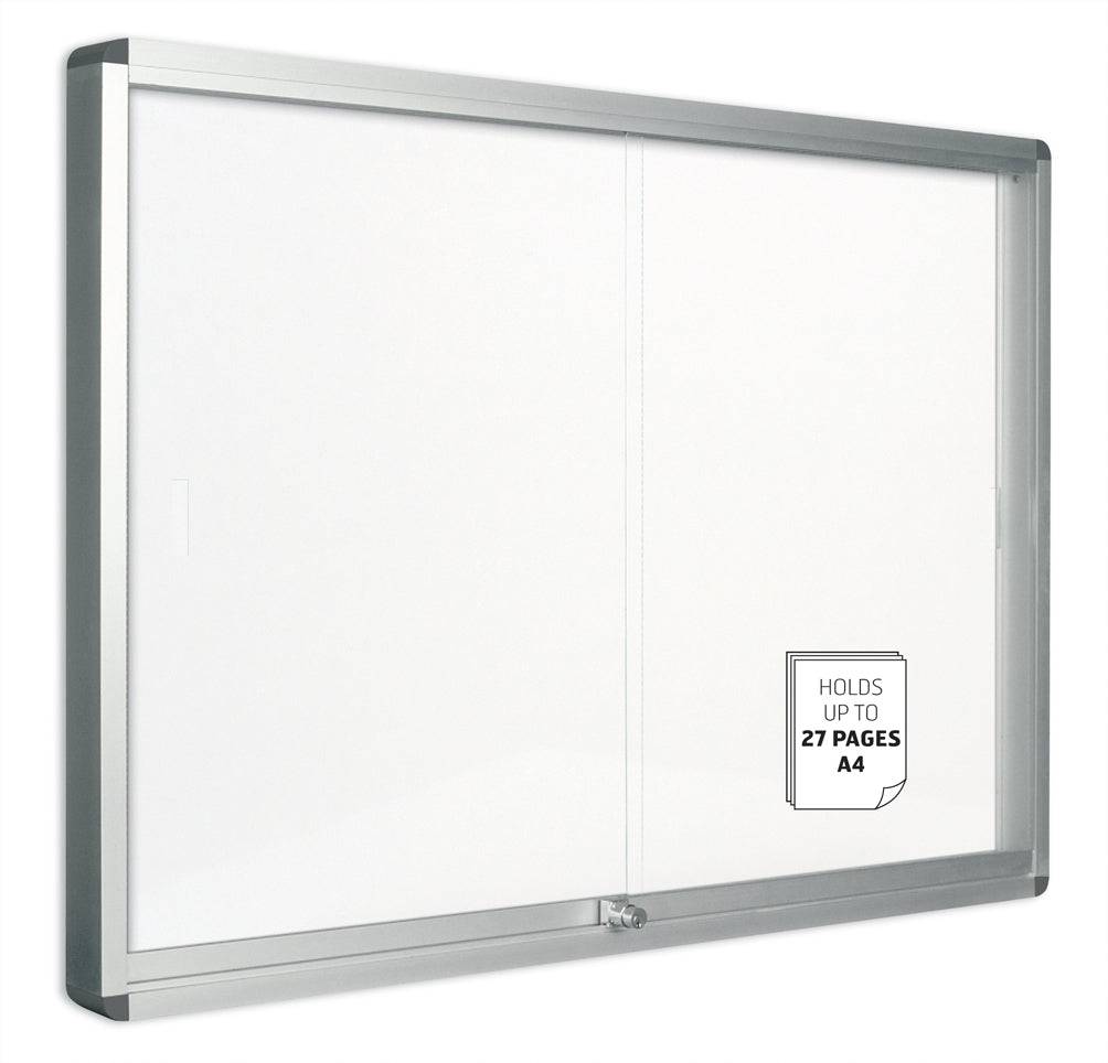 Bi-Office Double Door White Window Display - VT640109160 - Al Masam Stationery LLC Main image