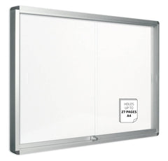 Bi-Office Double Door White Window Display - VT640109160 - Al Masam Stationery LLC