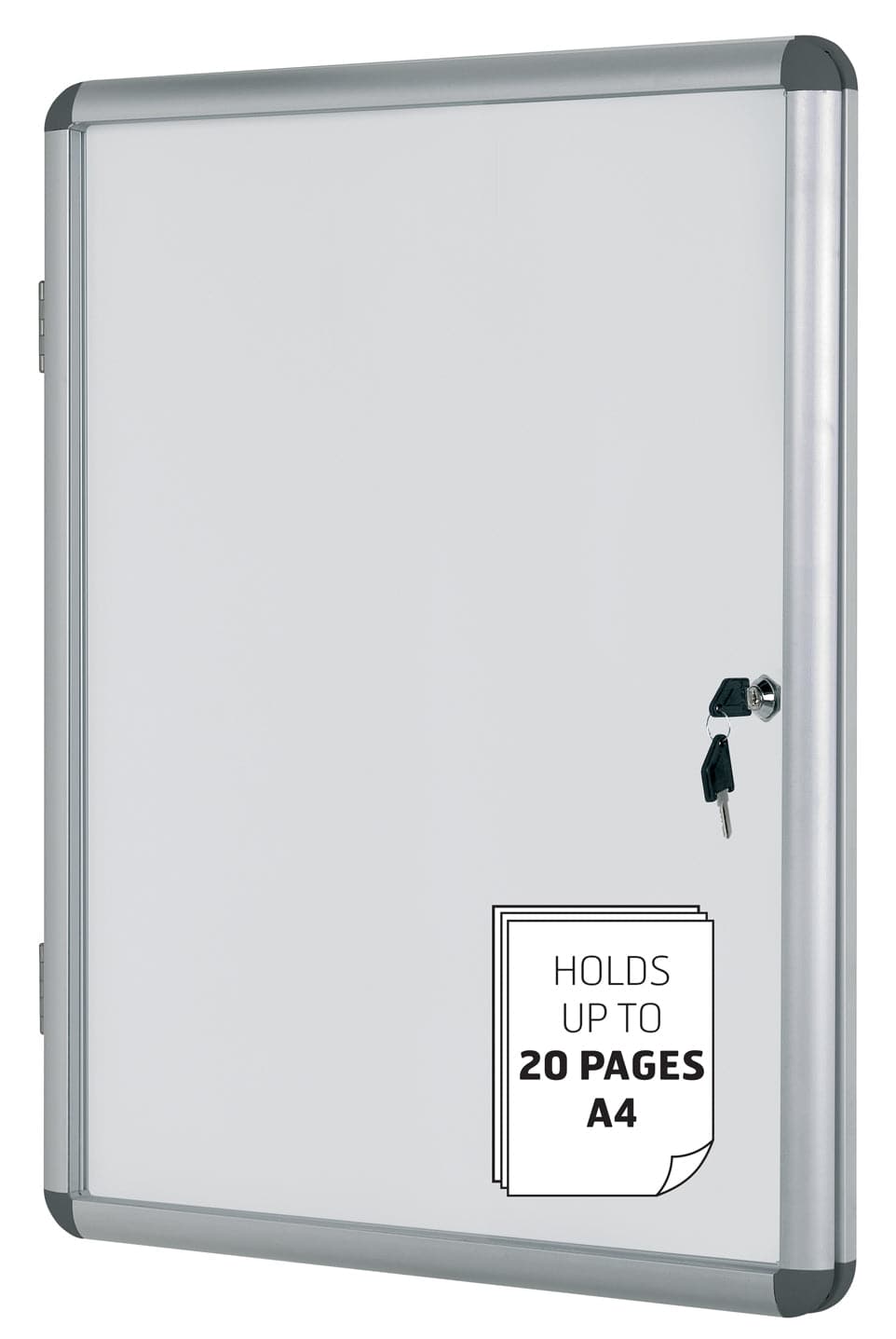 Bi-Office Single Door White Window Display - Al Masam Stationery LLC