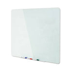 Bi-Office  Magnetic Glass Dry Erase Board, 36 x 24 Inches Opaque White Surface - Al Masam Stationery LLC