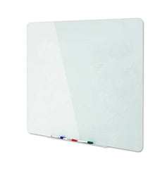 Bi-Office  Magnetic Glass Dry Erase Board, 36 x 24 Inches Opaque White Surface - Al Masam Stationery LLC