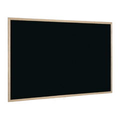 Bi-Office New Basic Black Board 90x 120cm Wooden Frame - Al Masam Stationery LLC