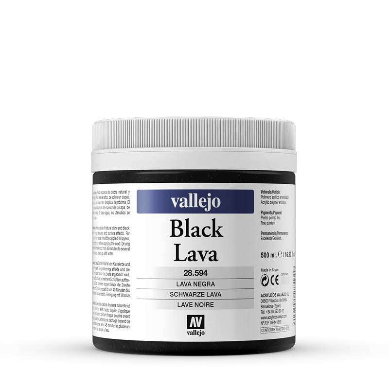 Vallejo BLACK LAVA 594-500ML - Al Masam Stationery LLC